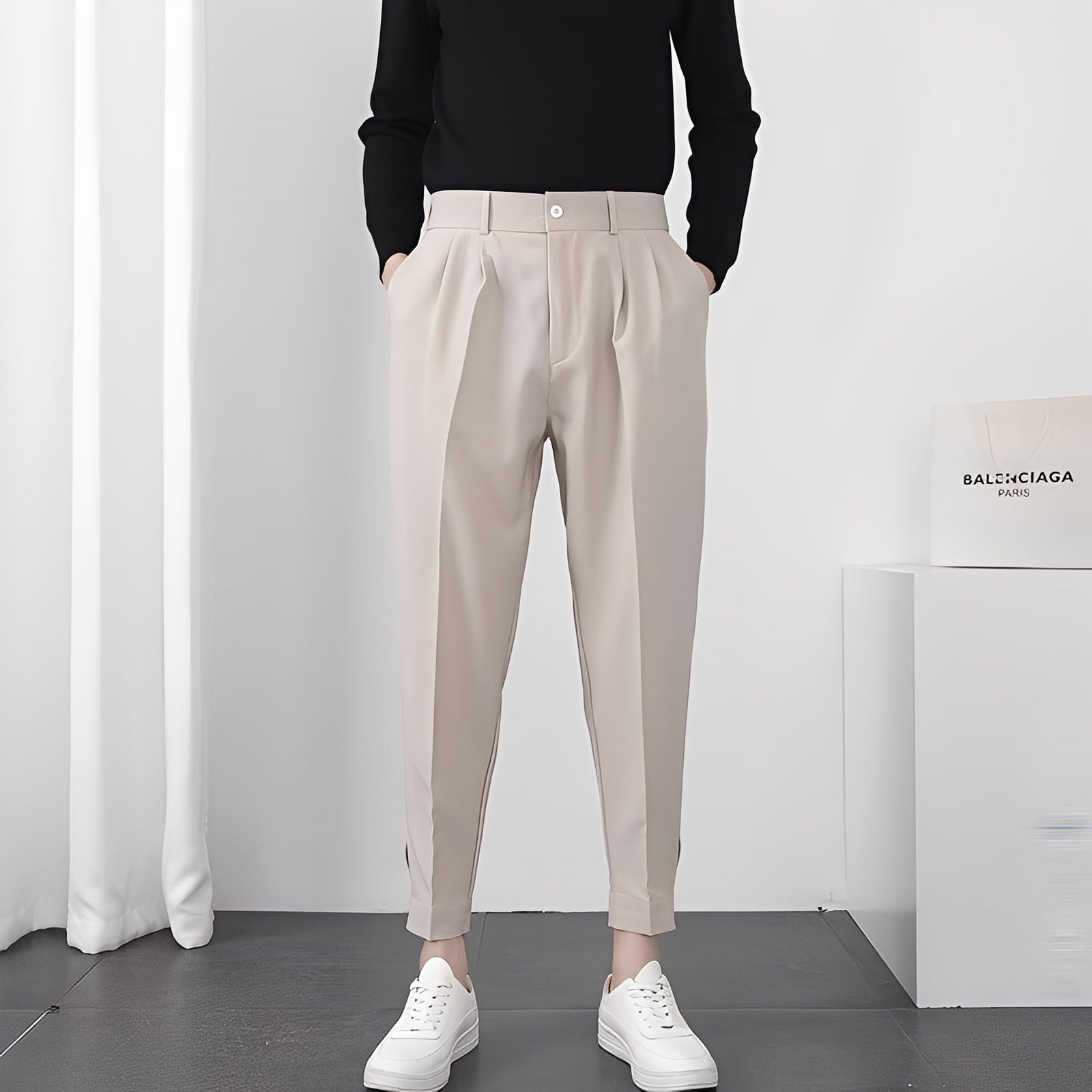 Micheal - Moderne, bequeme, locker sitzende Hose für Herren
