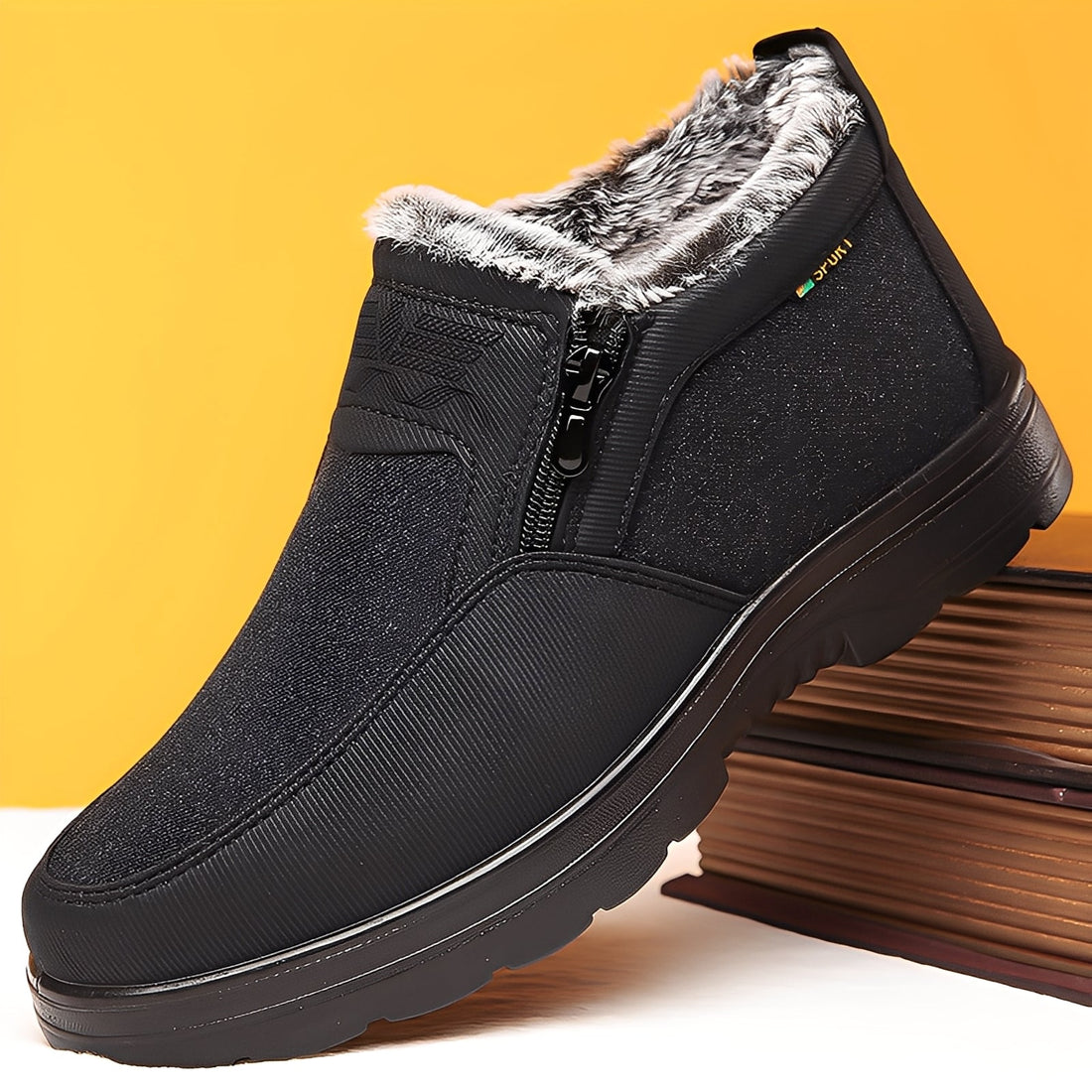 Konnor - Trendige Herrenschuhe für den Winter mit Fleecefutter