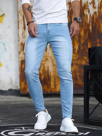Linford - Klassische Männer Stretch-Skinny-Jeans