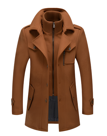 Galen - Schicke Herrenjacke mit zweifachem Kragen