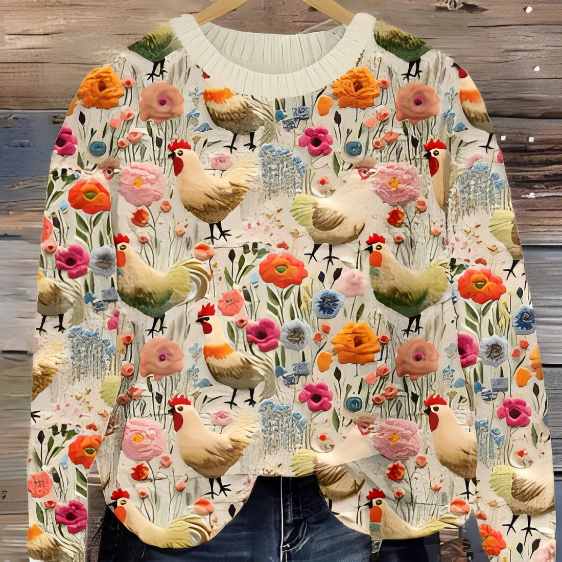 Eunice - Damenpullover aus Wolle mit traditionellem Design