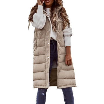 Brenna - Schicke lange Daunenjacke für Damen