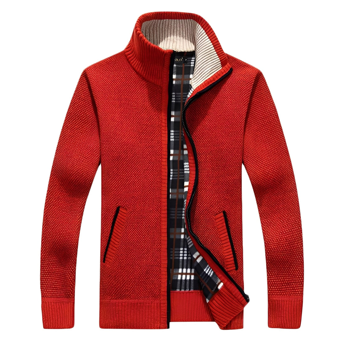 Shaw - Klassische Herrenstrickjacke mit Futter