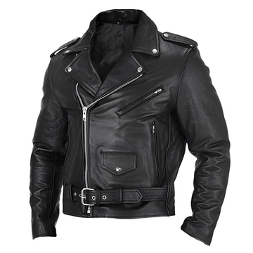 Brandon - Modische Herren-Lederjacke mit vielen Taschen
