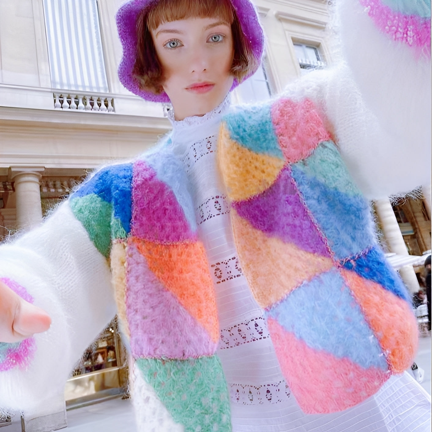Luna - Warmer Damenpullover mit Farbkontrast