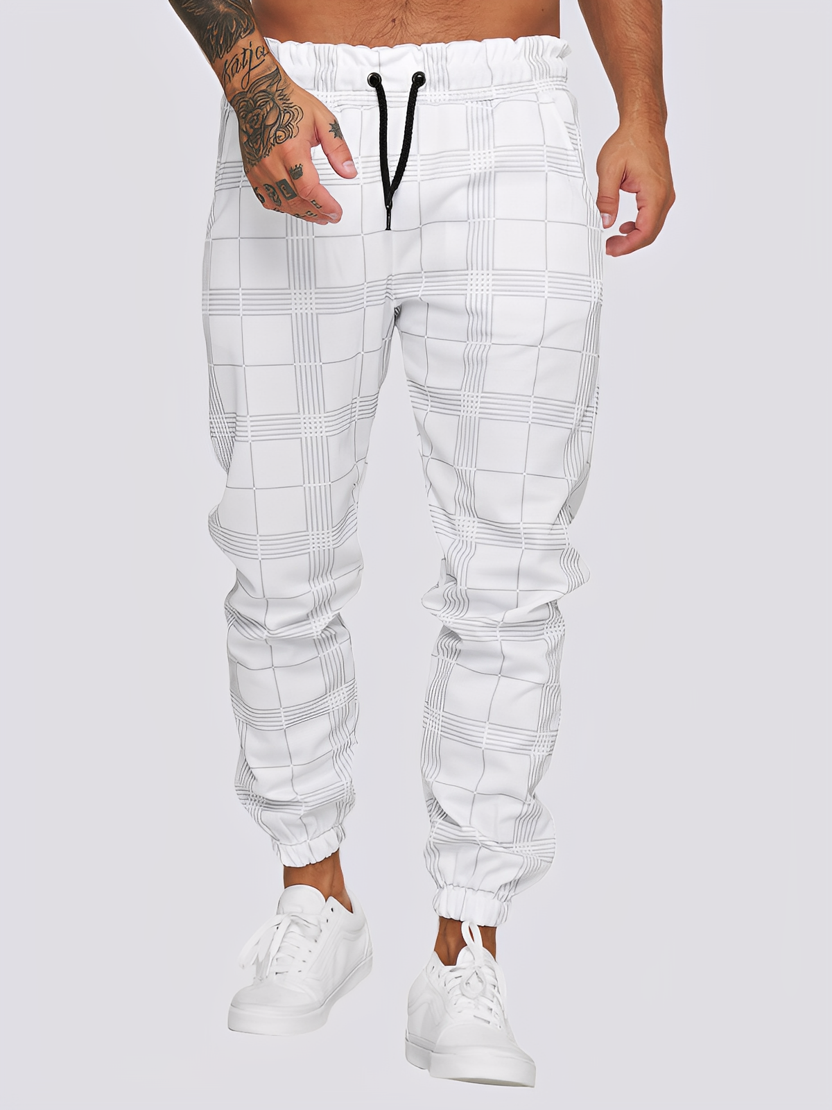 Jaeden - Stilvolle karierte Herrenhose
