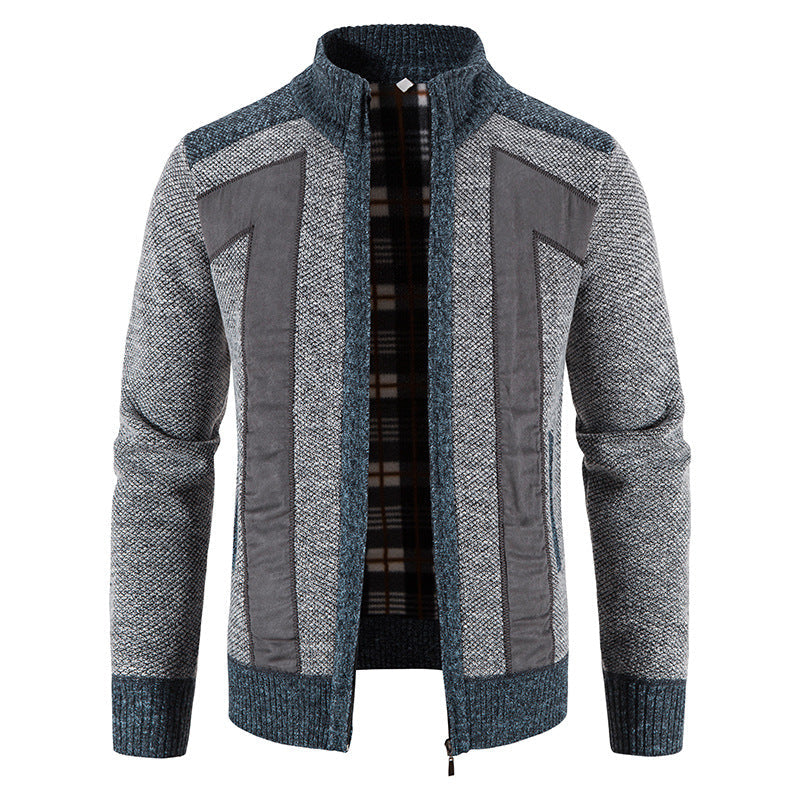 Domenic - Bequeme Herren-Plüschjacke mit Reißverschluss