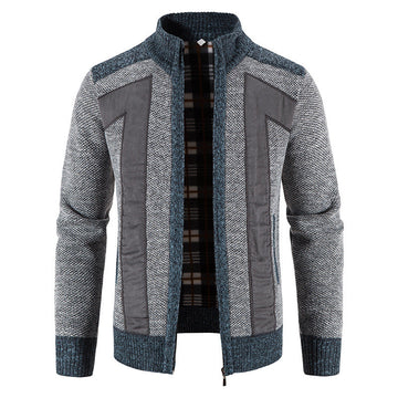 Domenic - Bequeme Herren-Plüschjacke mit Reißverschluss