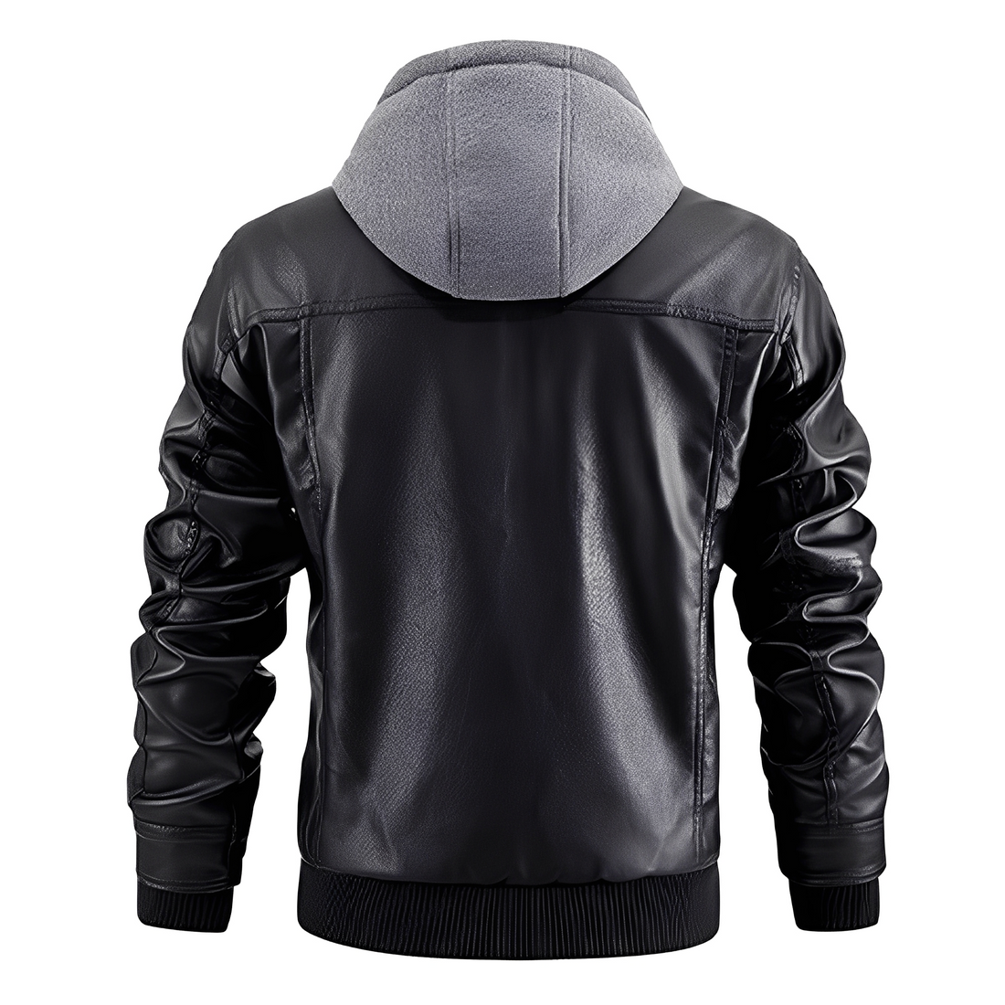 Everard - Klassische Herren-Motorradjacke mit Kapuze