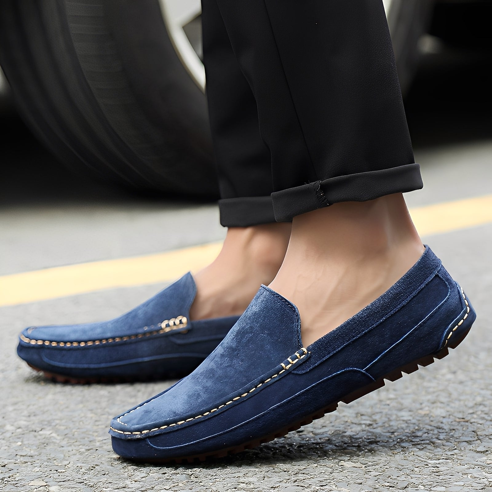 Cameron - Bequeme, stilvolle Wildleder-Slipper für Herren