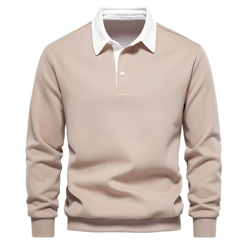 Shelton - Bequemes Langarm-Poloshirt für Männer