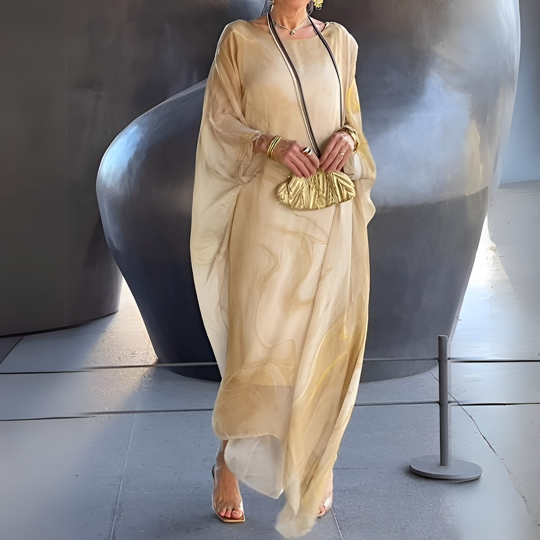 Emory - Modernes Damenkleid aus Seidenchiffon