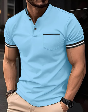 Wilford - Schickes Baumwoll-Poloshirt mit Tasche für Männer