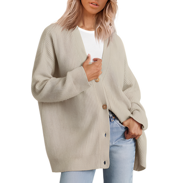 Christal - Bequemer weiträumiger Damen-Cardigan
