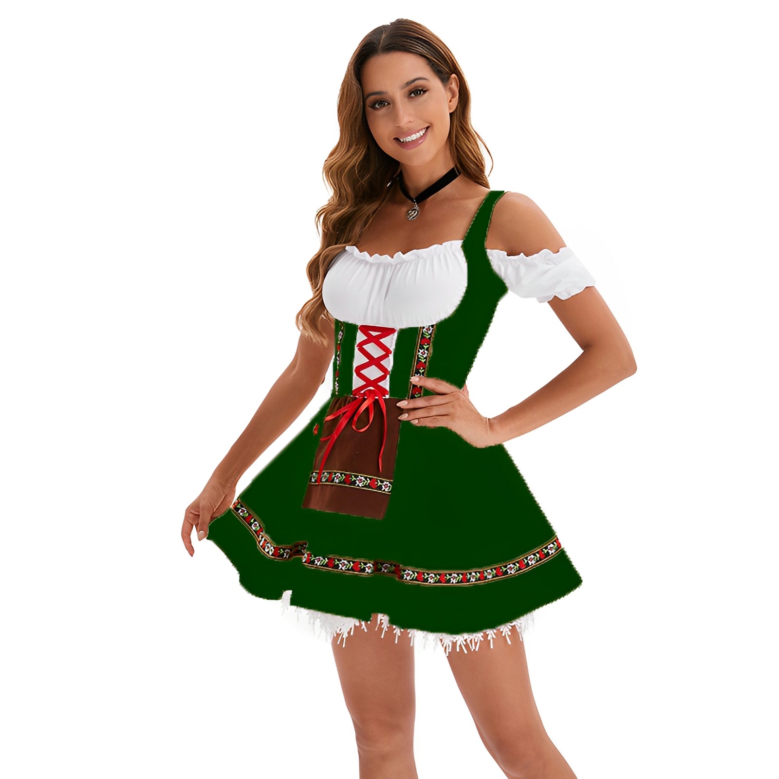 Adella - Schickes Oktoberfest-Dirndl-Minikleid für Frauen