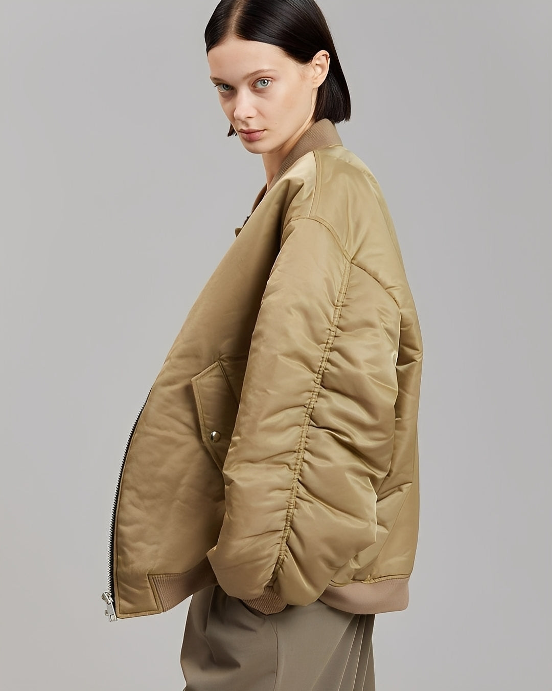 Coleen - Lockere Oversize-Bomberjacke für Damen