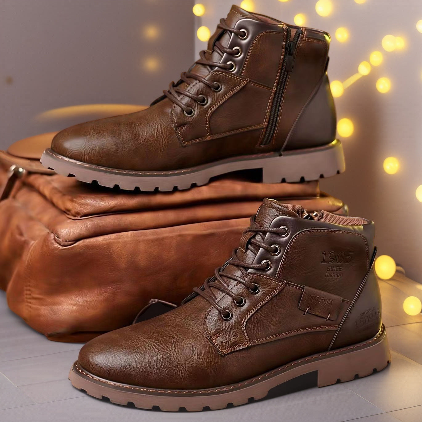 Antony - Herrenstiefel mit zeitgemäßem Reißverschluss
