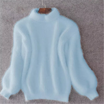 Brenda – Retro-Stil Pullover im Angora-Look