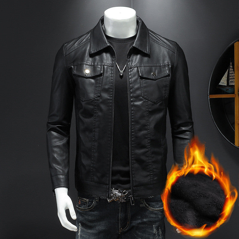 Nelson - Trendige Biker-Lederjacke für Herren