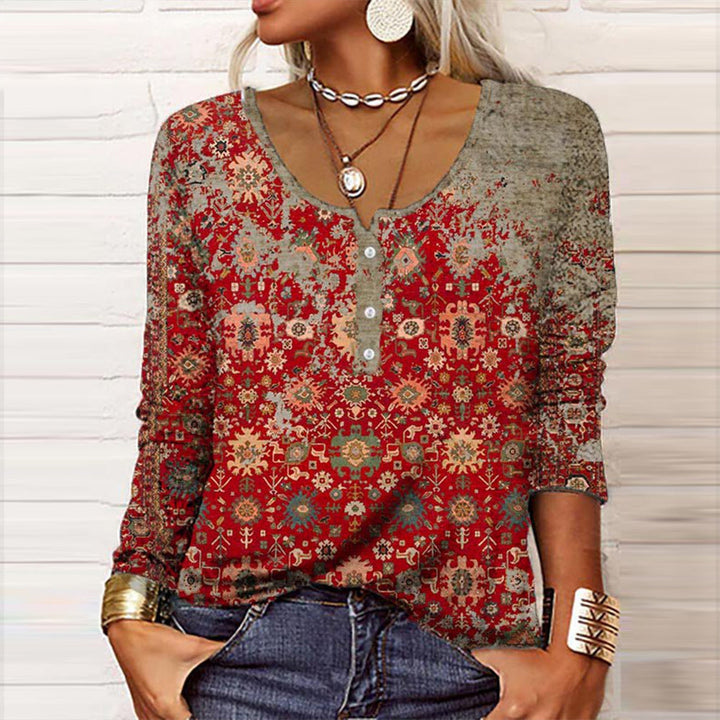 Hilde - Eleganter Pullover mit Aztekenmuster