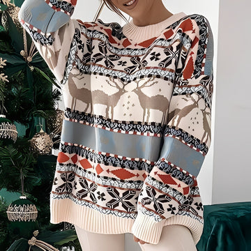 Rosemary - Schicker, warmer Weihnachtspullover für Damen
