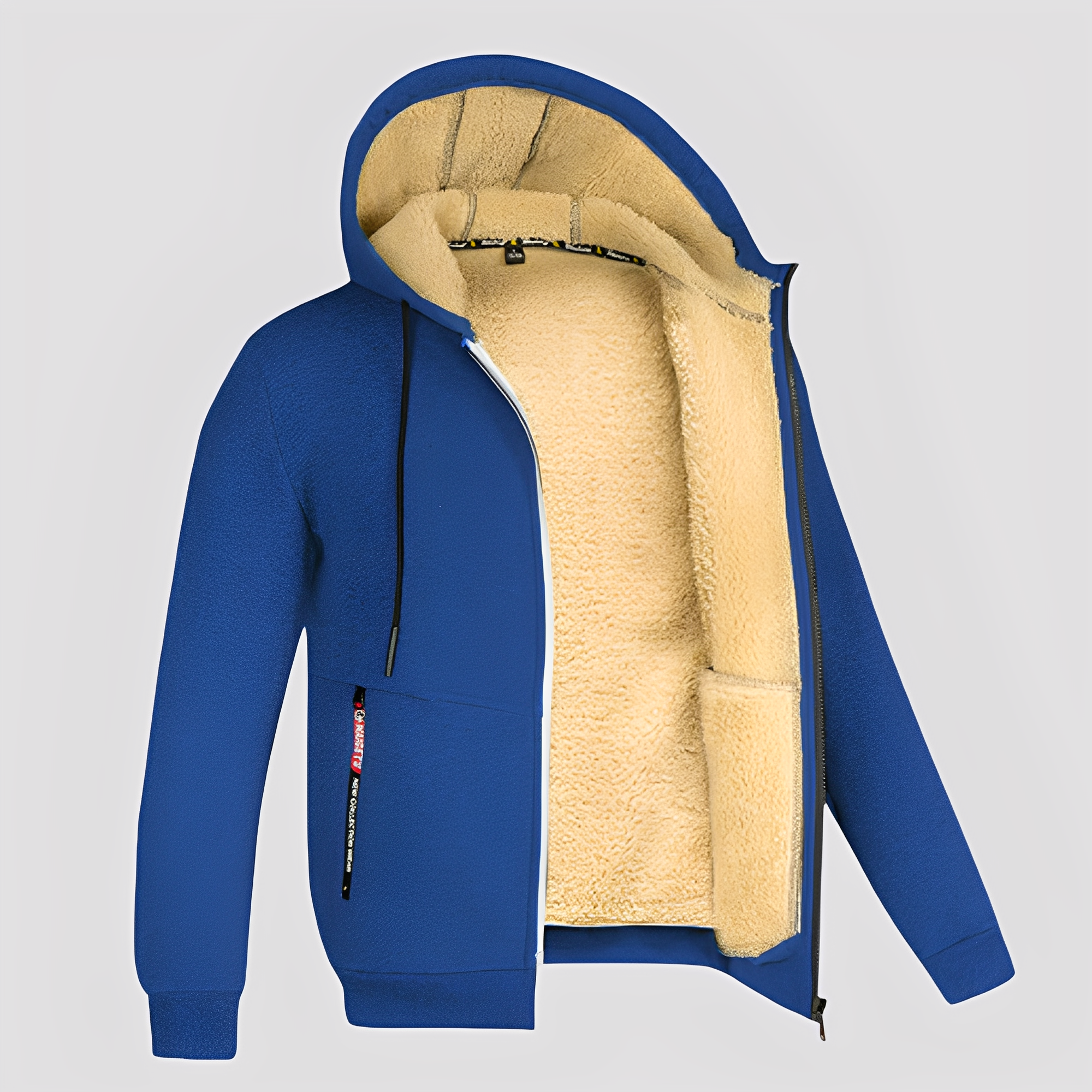 Waldo - Einfacher Herren-Hoodie mit Fleece-Futter