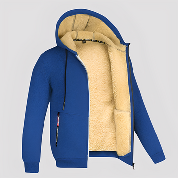 Waldo - Einfacher Herren-Hoodie mit Fleece-Futter
