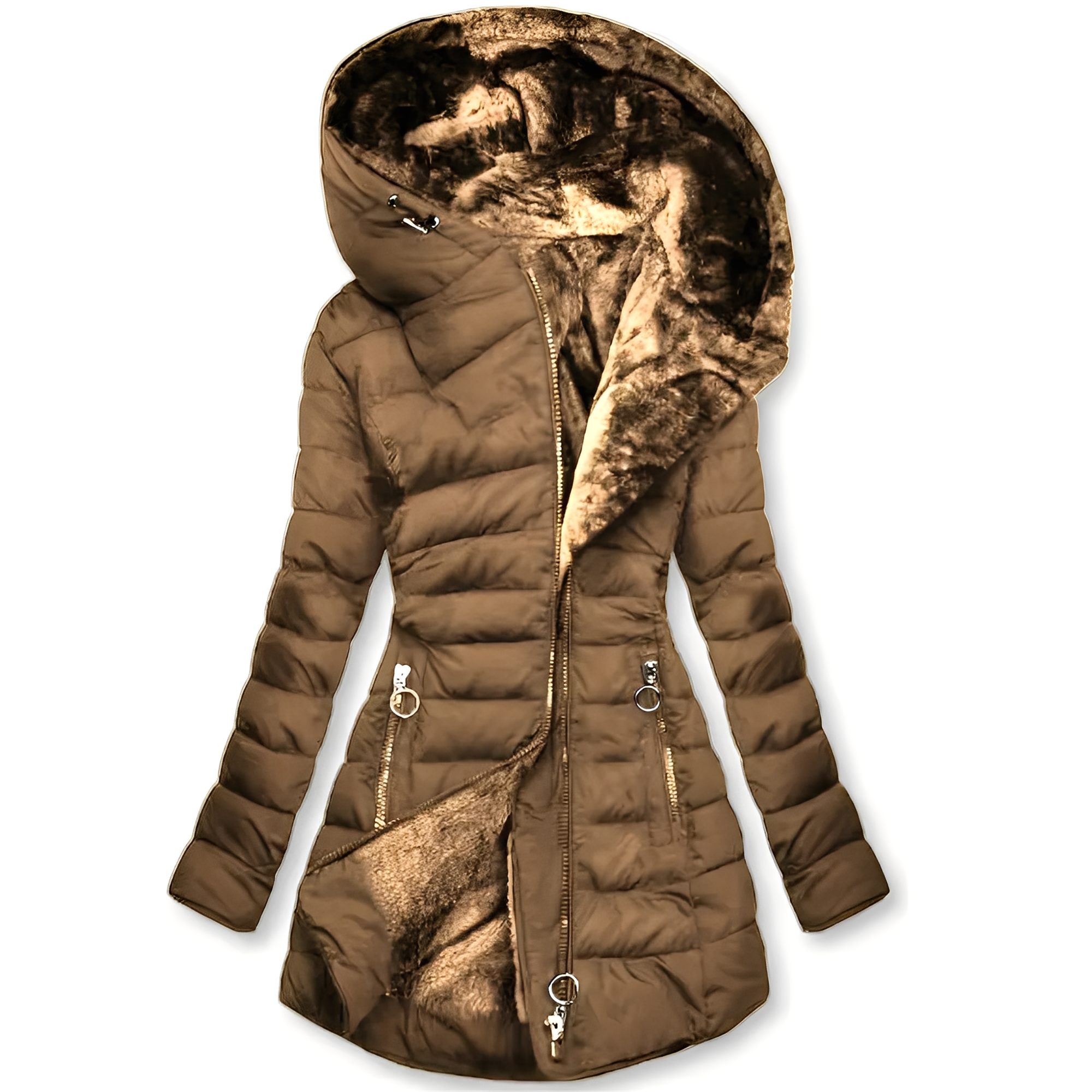 Jasmine - Moderne Damen Winterjacke mit Kapuze