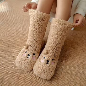 Caelie - Trendige, niedliche, dicke Fleece-Socken für Damen