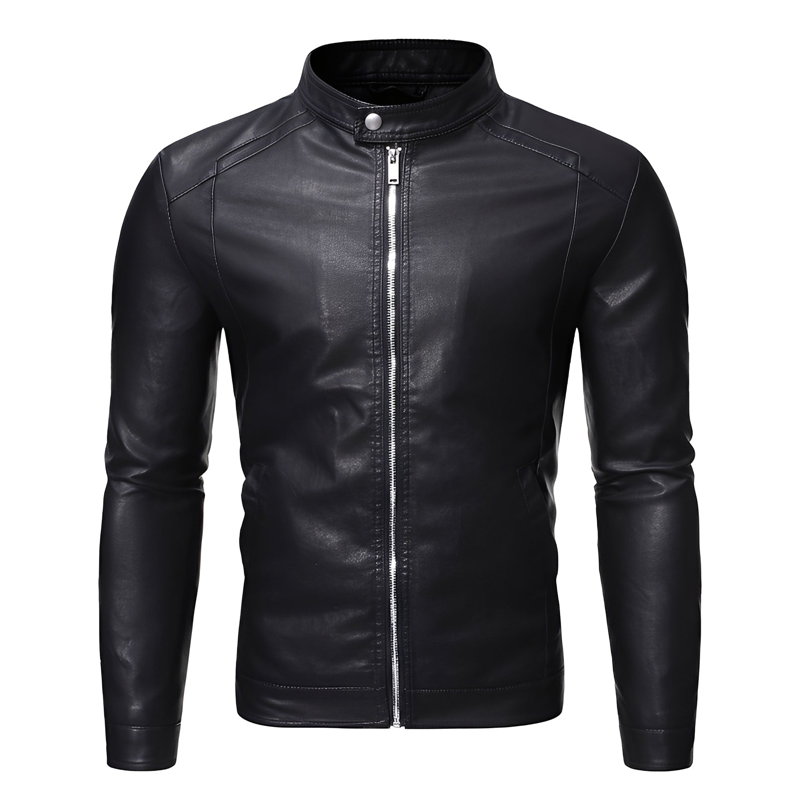 Theodore - Starke, eng geschnittene Lederjacke für Herren