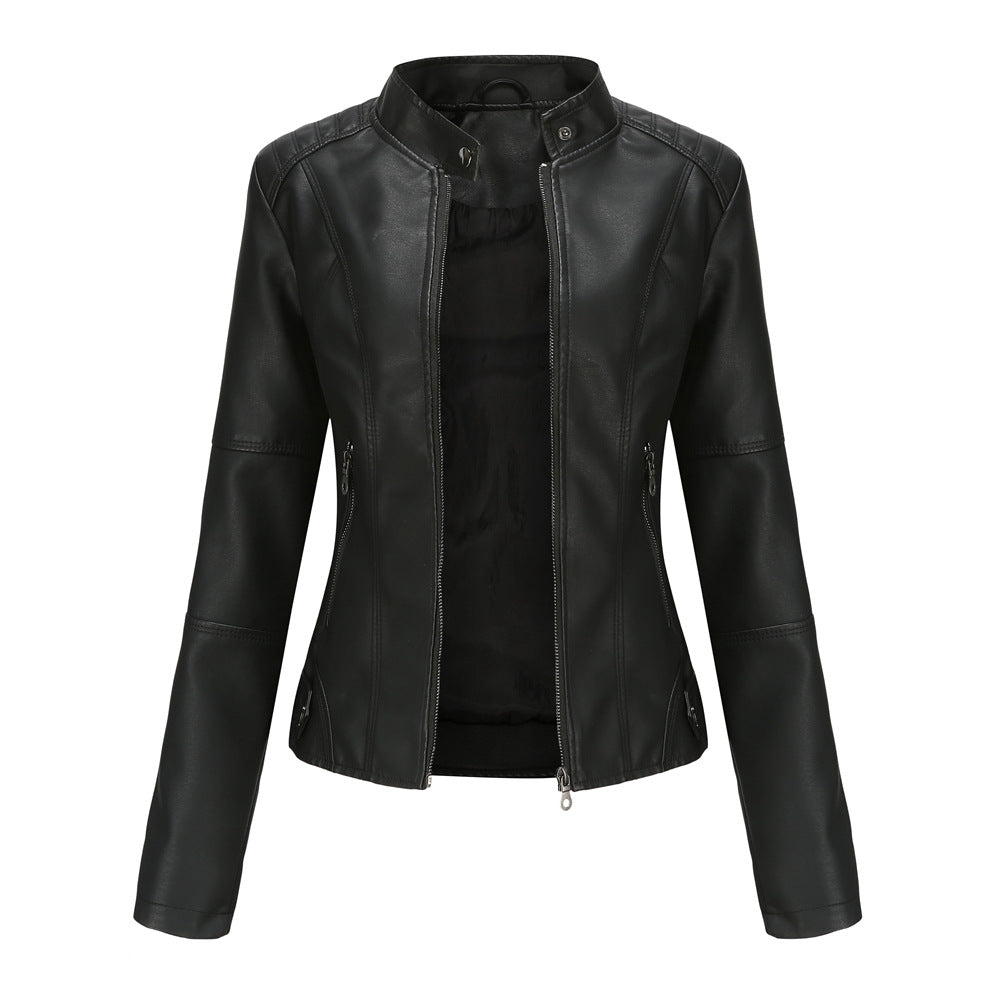 Martha - Schicke, eng geschnittene Damenlederjacke