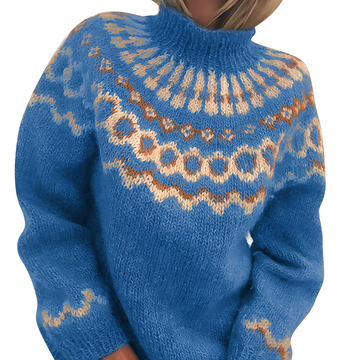 Charlee - Warmer, weit geschnittener Damen-Rollkragenpullover