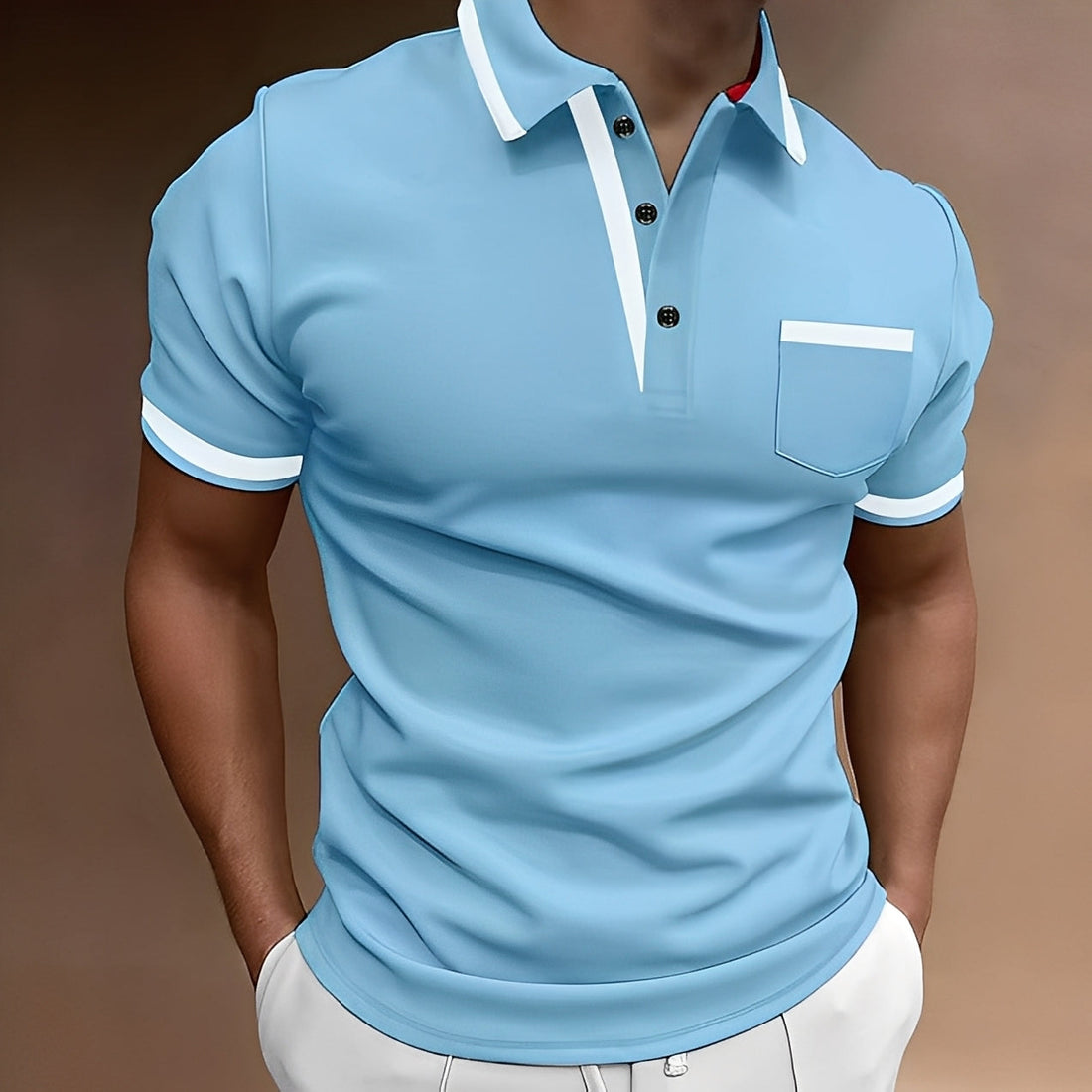 Alijah - Stilvolles, anliegendes Poloshirt für Herren