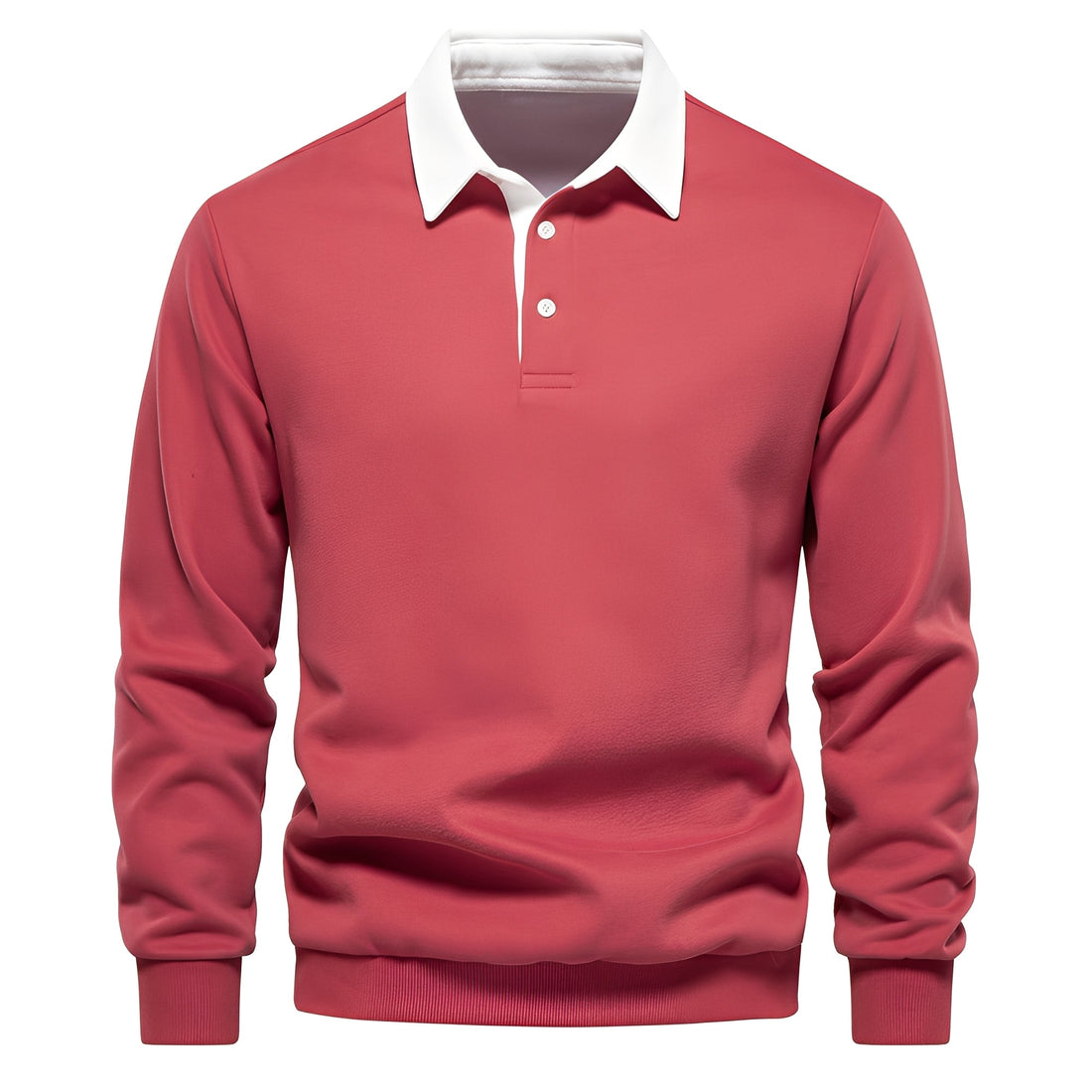 Sonnie - Bequemes Herren-Poloshirt mit langen Ärmeln