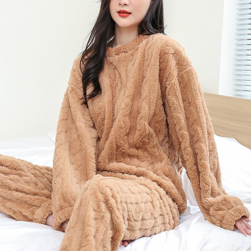 Kathryn - Komfortabler, weicher Fleece-Schlafanzug für Damen