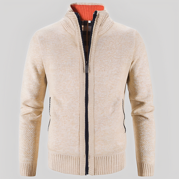 Kelvin - Schlichte Herren-Strickjacke mit Zipper