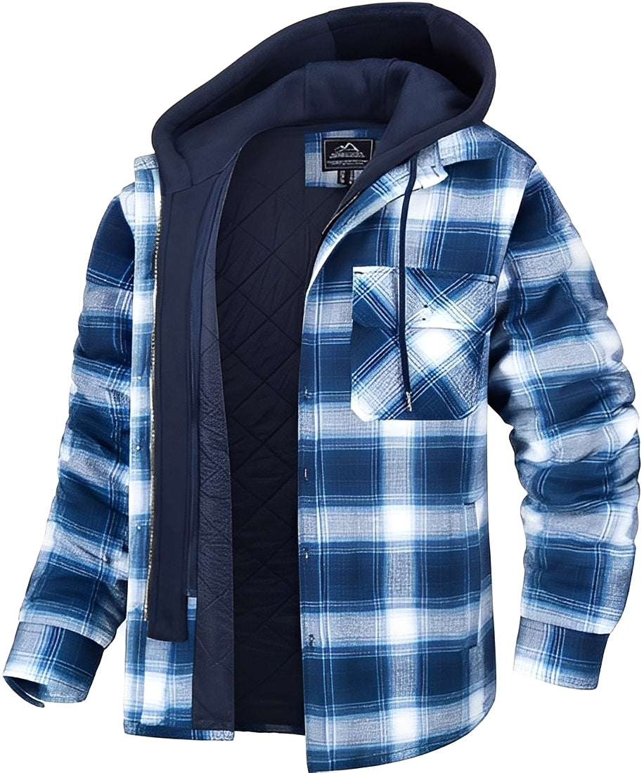 Rodger - Stylish karierte Kapuzenjacke für Herren
