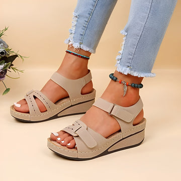 Marissa - Komfortable Plateau-Sandalen mit Riemen für Damen
