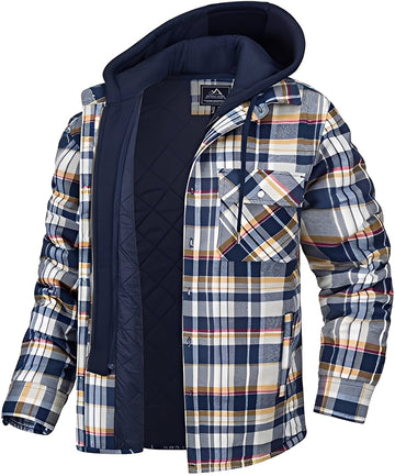 Cole - Bequeme, karierte, dicke Herrenjacke