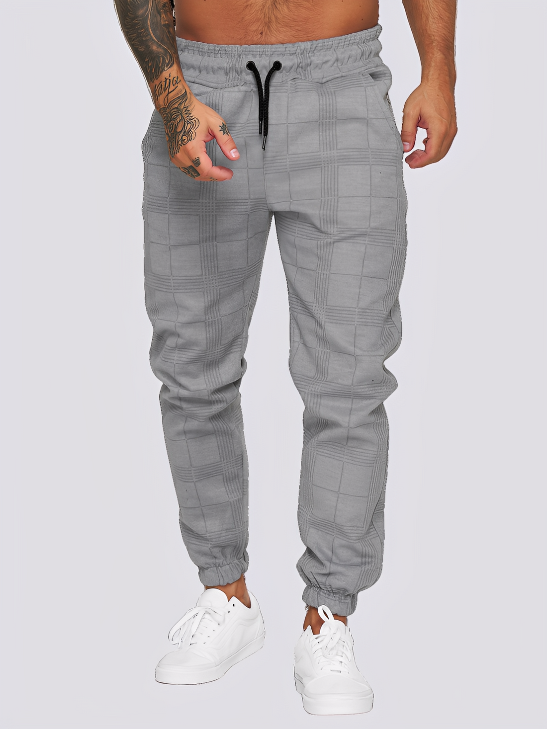 Jaeden - Stilvolle karierte Herrenhose