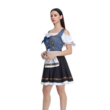Michele - Elegantes kariertes Dirndlkleid für Damen zum Oktoberfest