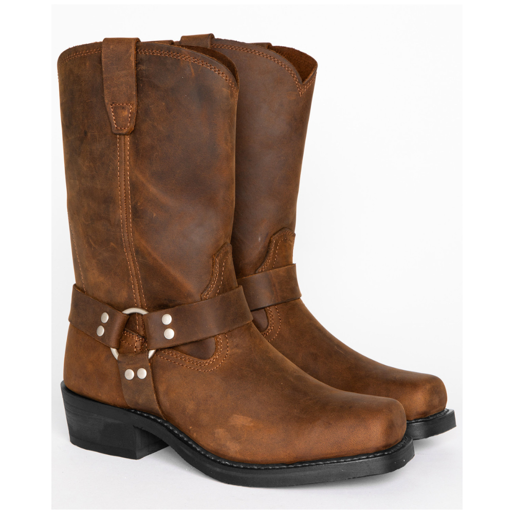 Crofton - Lässige Herren-Leder-Cowboystiefel