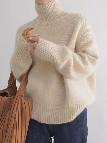 Natalia - Schicker Damen-Kaschmir-Rollkragenpullover