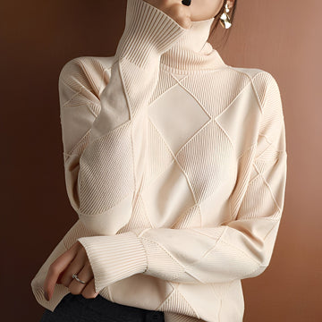 Lyndsea - Bequemer Rollkragenpullover für Damen