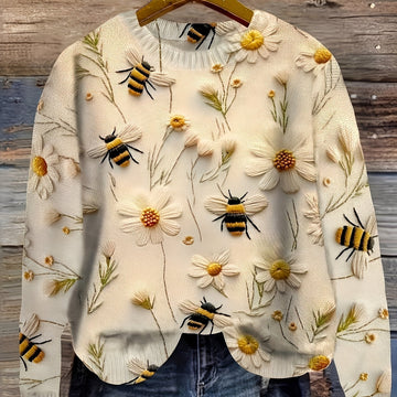 Eunice - Damenpullover aus Wolle mit traditionellem Design