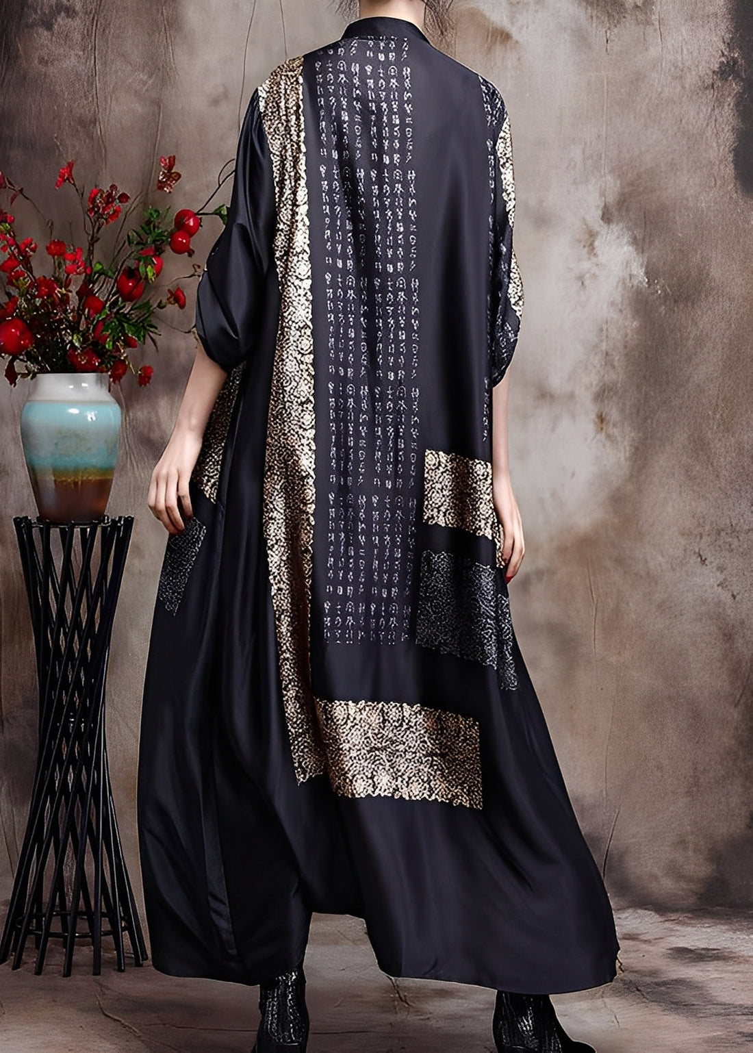 Collins - Elegantes langes Damenkleid mit Muster