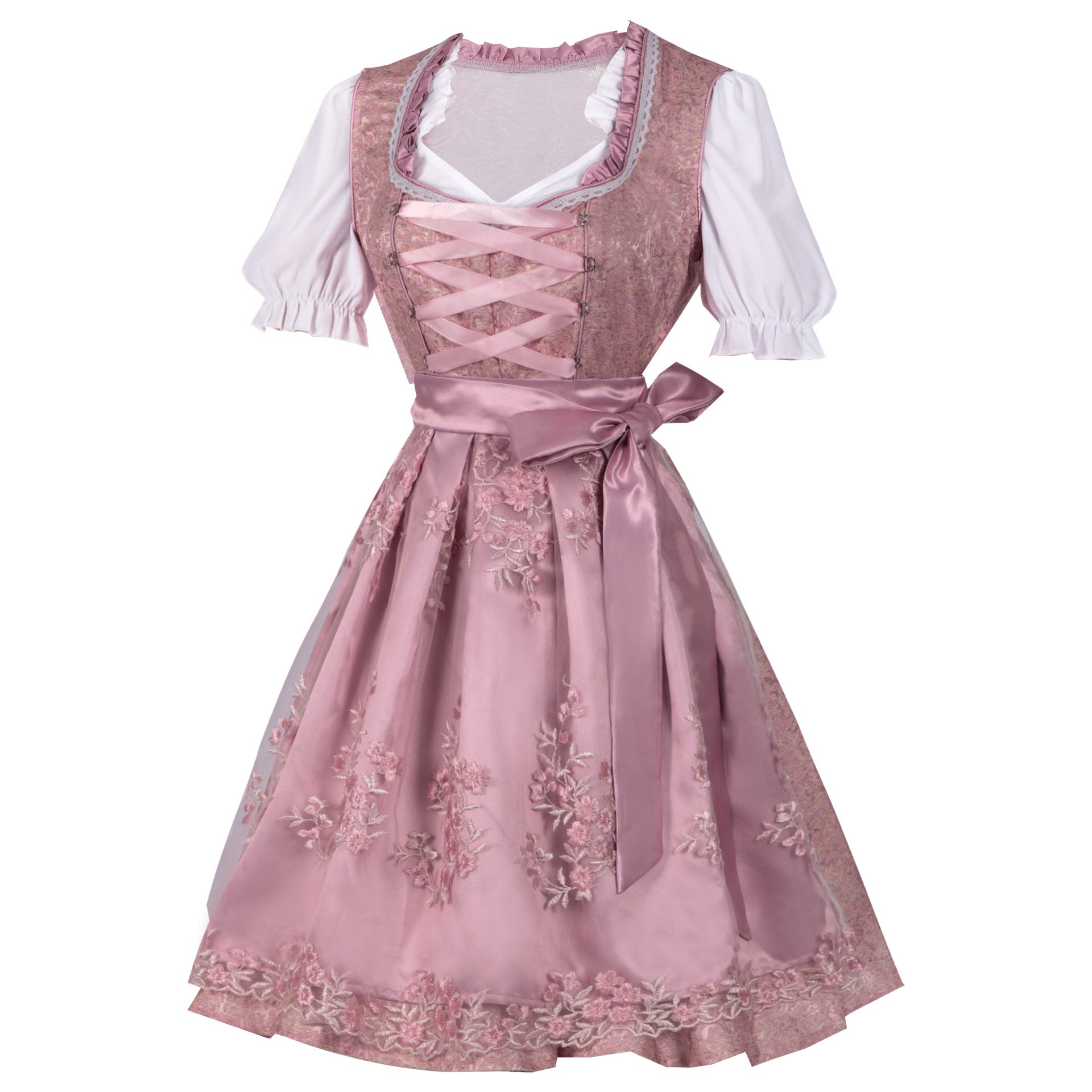 Rachael - Traditionelles Oktoberfest-Dirndlkleid mit Schleife für Frauen