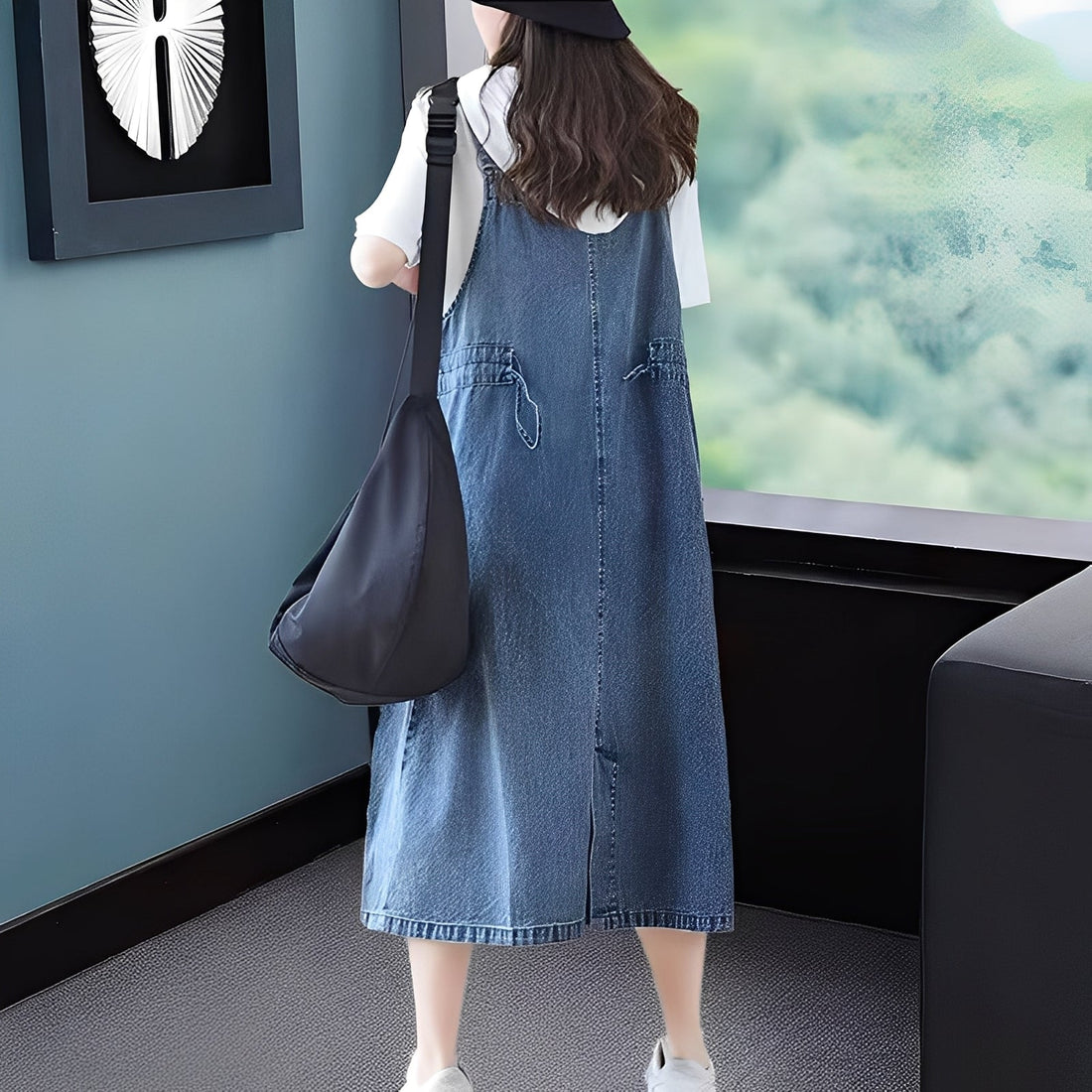 Kelsey - Freizeit-Jeanskleid mit Taschen für Frauen
