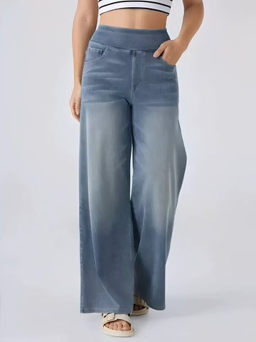 Miley - Damen Stretch-Jeans mit hohem Bund und geradem Schnitt