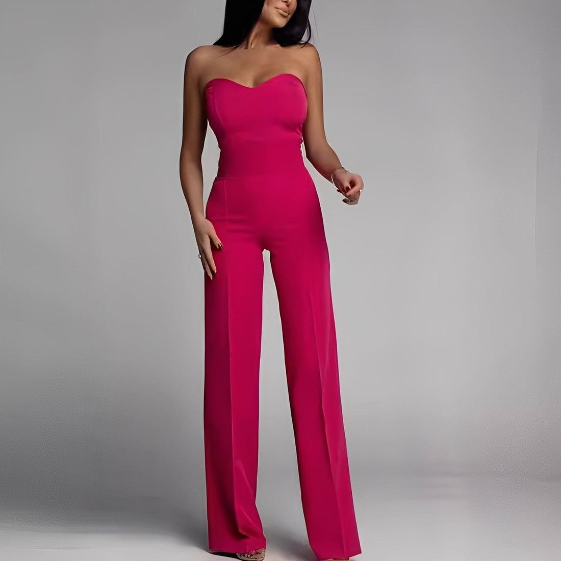 Briley - Stilvoller, formeller, trägerloser Damen-Jumpsuit